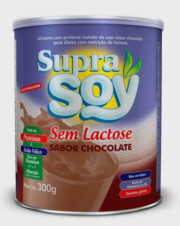 Suprasoy sem lactose chocolate kit 3x300g - supra soy - Bebida de